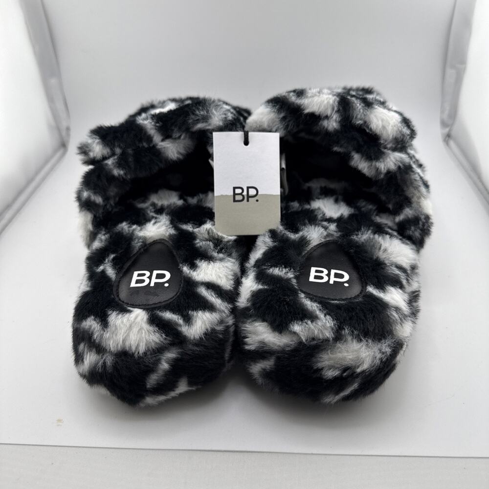 BP Slippers Fawn adjustable Nordstrom Black & White Womens Size Large (9-10) NWT - Picture 4 of 7